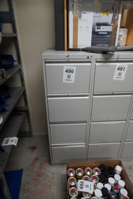 File cabinet with content