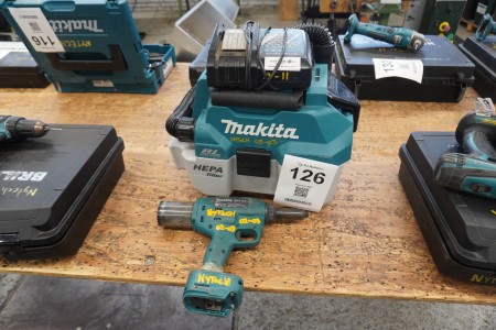 Vacuum cleaner + Pop pliers, Brand: Makita