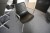 2 Stk. Tische + 4 Stühle, Marke: Ventus Denmark, Modell: Down black pu & polierter Stahlrahmen
