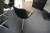 2 stk. borde + 4 stole, Mærke: Ventus Danmark, Model: Down sort pu & blankpoleret stål stel 