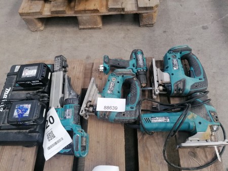 5 pieces. power tools, brand: Makita