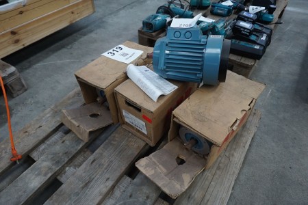 4 pieces. electric motor, brand: ABB