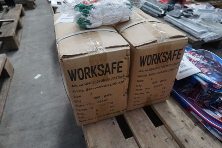 600 pairs of gloves, Brand: Worksafe