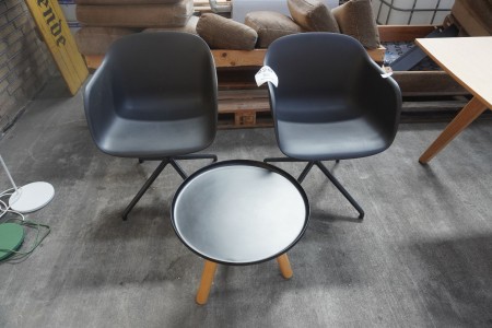 2 pcs. Chairs + table, Brand: Muuto and Normann
