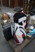Golf bag, brand: Powacaddy + suitcase, brand: Samsonite