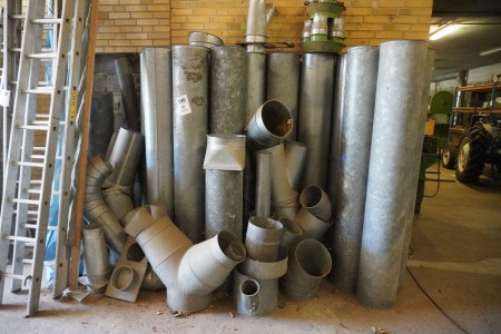 Various galvanized chip suction pipes