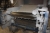 Wallpaper printing machine, made by Fiona Flügger from various makes. The machine has an unwinding station, colour fond blower and application roller, drying oven, 4 gravure printing units with optional back side printing, lacquer fond blower and applica