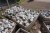 5 pallets with various granite cobblestones