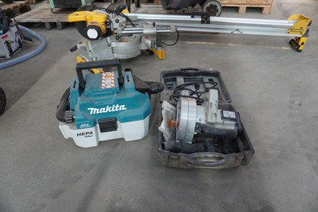Lamelfraser, Brand: Powercraft including vacuum cleaner, Brand: Makita, NOTE: Delivery 09-12