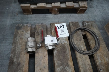 2 pcs. Changeover valves + V-belt