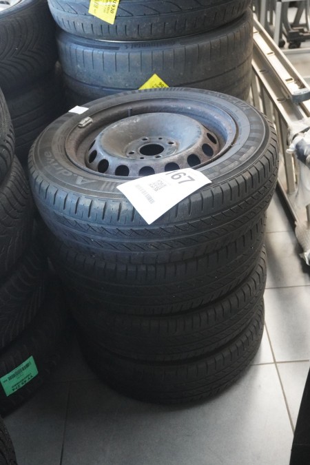 4 pieces. tires with steel rims, Brand: Yokohama