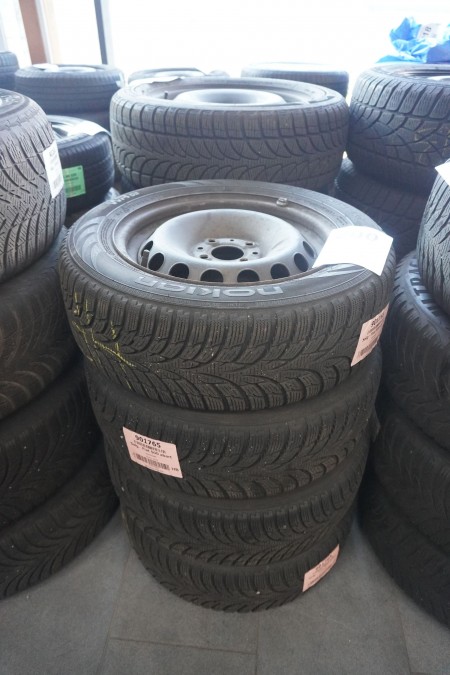 4 pieces. tires with steel rims, Brand: Nokian