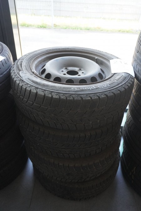 4 pieces. tires with steel rims, Brand: Uniroyal