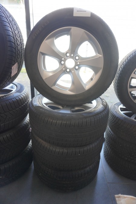 4 stk. dæk med alufælge, Mærke: Pirelli