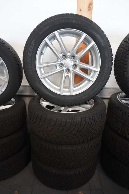 4 stk. dæk med alufælge, Mærke: Dunlop