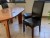 Extendable dining table with 4 chairs