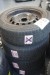 4 pieces. tires with steel rims, Brand: Firestone