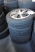4 pieces. tires with steel rims, Brand: Bridgestone