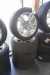 4 pieces. tires with alloy rims, Brand: Dunlop