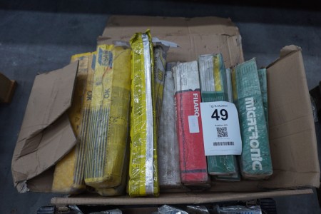 Large lot of welding electrodes, Brand: ESAB, Filarc and Migatronic