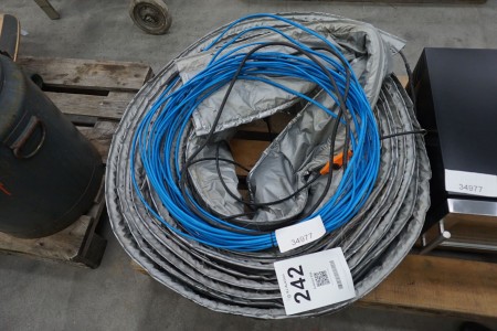 2 heating cables for frost protection of water pipes, sewer pipes, etc