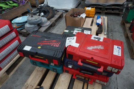 Boxes with power tools