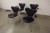 4 pieces. Arne Jacobsen 7-seater chairs with armrests