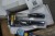 Knife, ratchets, extensions, torx screwdriver and bits