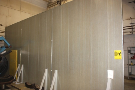 Noice Shield Wall, 3 sections á height approx. 3500 mm. Width approx. 2700 mm