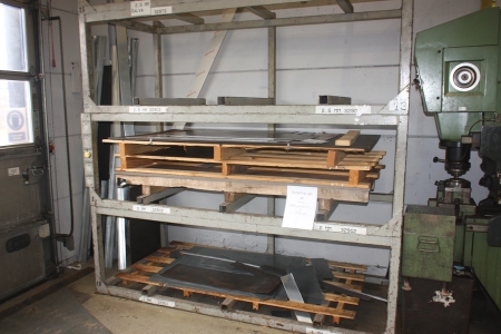 Steel Shelving without content. Width approx. 2340 mm, height = 2400 mm. Depth approx. 1100 mm