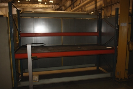Pallet rack, 6 beams, height approx. 2250 x width = approx. 3000 mm