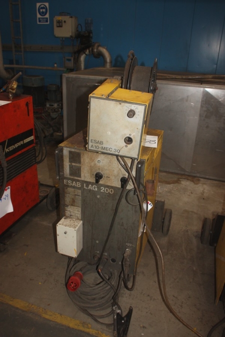 CO-2 welding machine ESAB LAG 200 + wire feed unit, ESAB A10-MEC 30