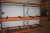 Pallet Rack, 2 sections, height approx. 2360 x width approx. 2000 mm. 6 beams / section with welded rails