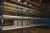 3 section pallet racking, height approx. 5500 mm, width 3000 mm. 24 beams.