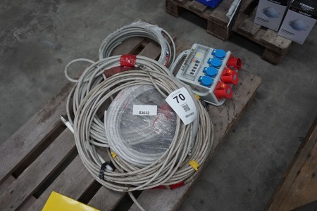 Lot of cables and power boxes