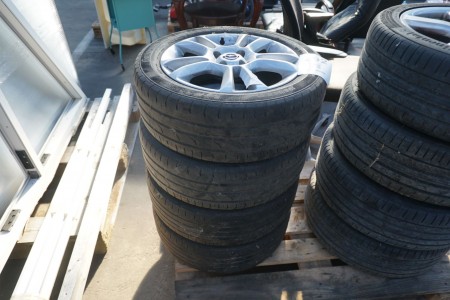 4 pieces. Tires with rims, Brand: Opel