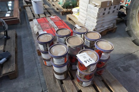 24 buckets of epoxy paint, brand: Hempel, type: Agent 97043