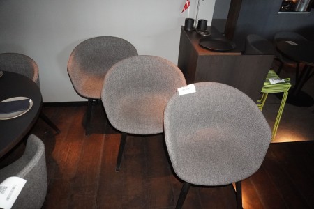 3 pieces. HAY ACC chairs