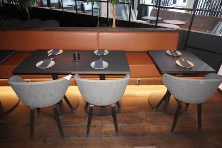 3 pieces. HAY ACC chairs incl. 3 pieces. cafe tables