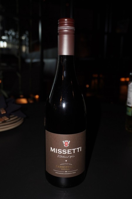 3 bottles of Missetti Sangiovese red wine