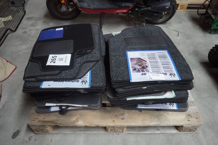 Lot of mats for cars
