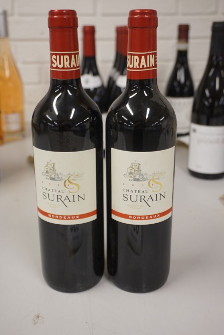 2 bottles, Chateau Surain, Merlot Bordeaux