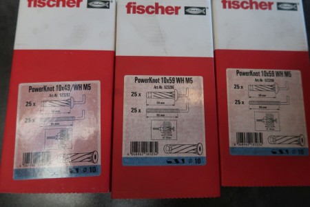 75 pcs. plugs for plaster