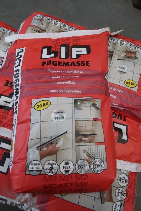 2x20 kg flisefuge LIP