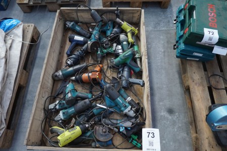 Large lot of electrical tools