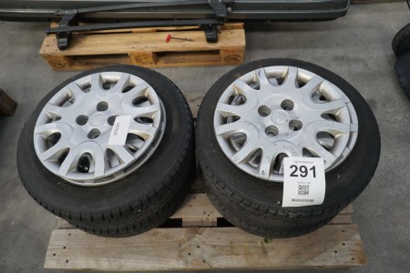 4 pieces. winter tires with steel rims, Norvex