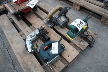 Circular saw, jig saw, hammer drill & grinder