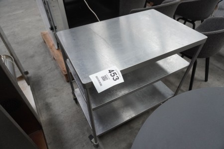 Rolltisch aus Stahl