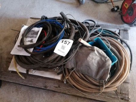 Pallet with various hoses, etc.