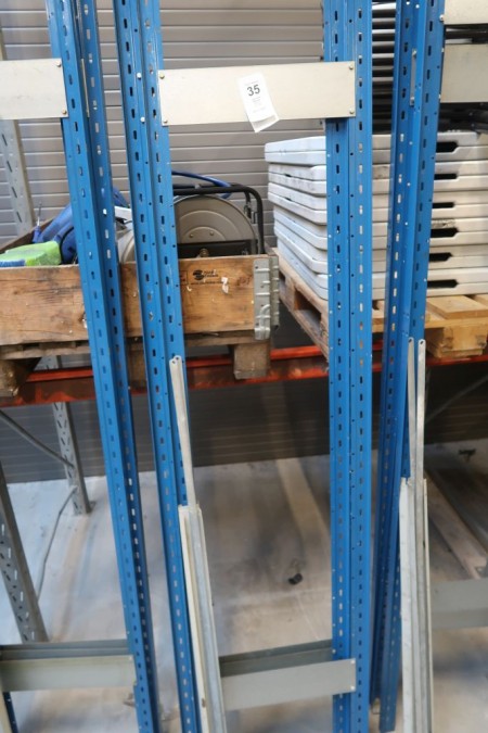 2 compartment steel shelving